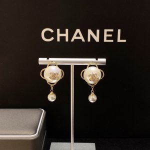 2 pearl studded earrings white for women 2799