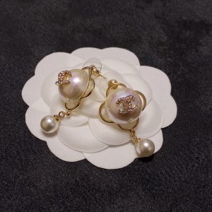 3 pearl studded earrings white for women 2799