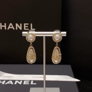 3-Teardrop Pearl Earrings Gold For Women   2799