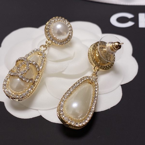 6 teardrop pearl earrings gold for women 2799