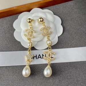 5 large asymmetrical earrings gold for women 2799