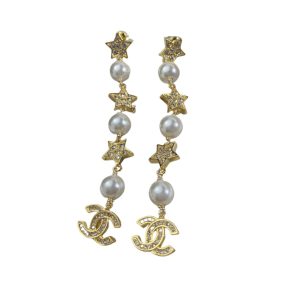 4 long star earrings gold for women 2799 1