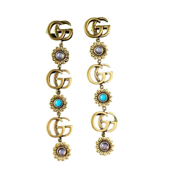 11 double g earrings gold for women 2799
