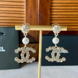 double c earrings gold for women 2799