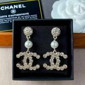 7 double c earrings gold for women 2799