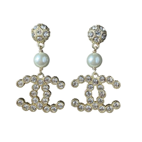 11 double c earrings gold for women 2799