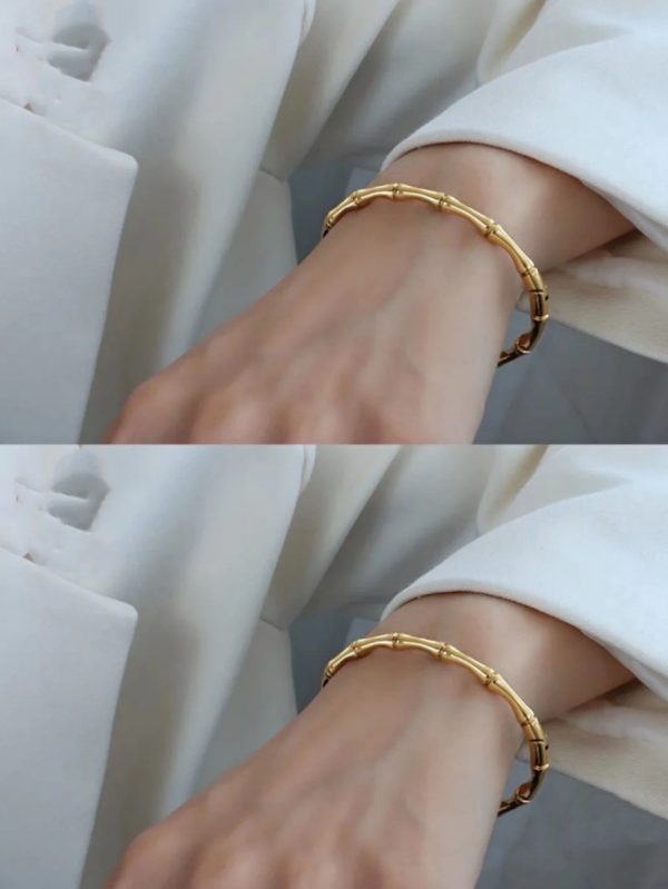 7 bamboo bracelet gold for women 2799