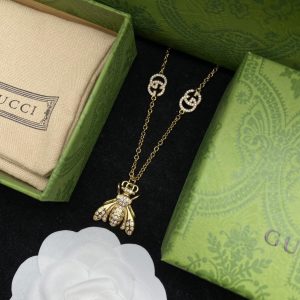 5 bee necklace gold for women 2799