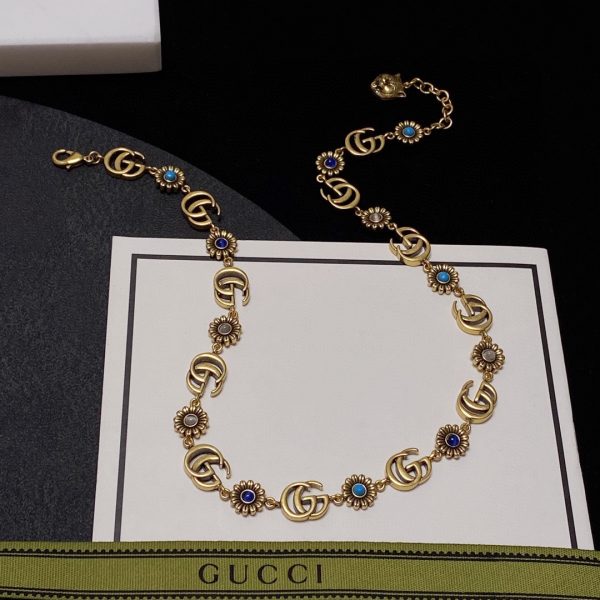 12 double g necklace gold for women 2799