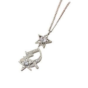 19 star necklace silver for women 2799