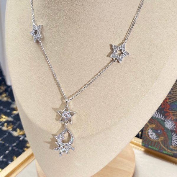 22 star necklace silver for women 2799