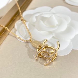 double c necklace gold for women 2799