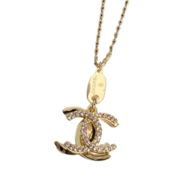 4 double c necklace gold for women 2799