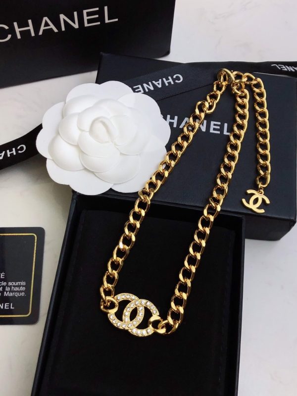 20 double c necklace gold for women 2799