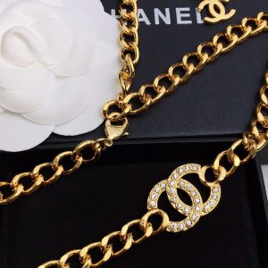 21 double c necklace gold for women 2799