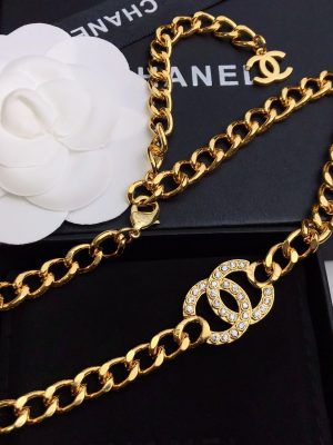 21 double c necklace gold for women 2799