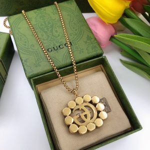 1 square crystal necklace gold for women 2799