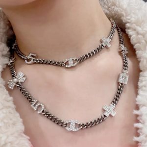 1-Flowers Necklace Silver For Women   2799
