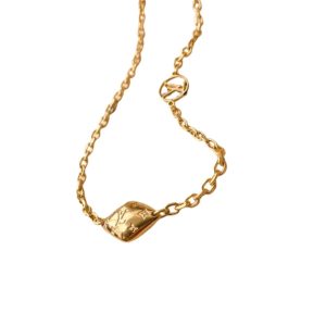 4 rhombic necklace gold for women 2799