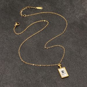 16 perfume bottle necklace gold for women 2799