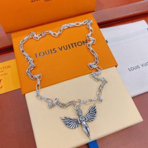 1 angel necklace silver for women 2799