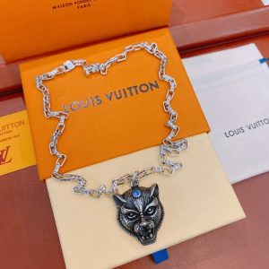 1 tiger head necklace silver for women 2799