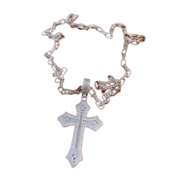 11 cross necklace silver for women 2799