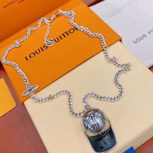 1 hat necklace silver for women 2799