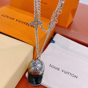 5 hat necklace silver for women 2799