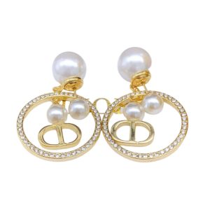 4 pearl stud earrings gold for women 2799
