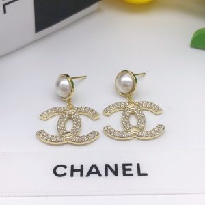 2-Cshaped Earrings Gold For Women   2799