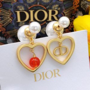 2 pearl heart earrings gold for women 2799