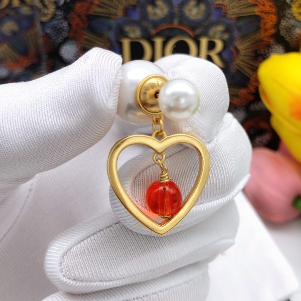 7 pearl heart earrings gold for women 2799