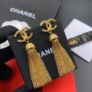 1 tassel earrings gold for women 2799