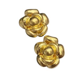 4 camellia stud earrings gold for women 2799