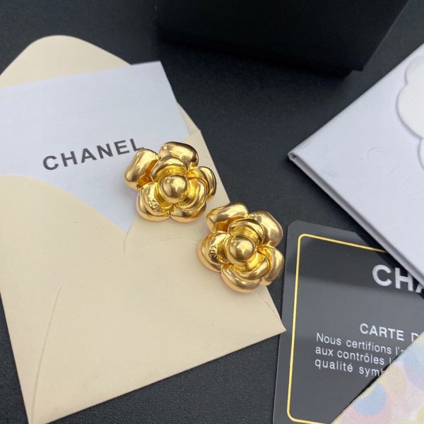 10 camellia stud earrings gold for women 2799