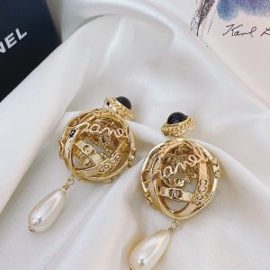 3 globe earrings gold for women 2799