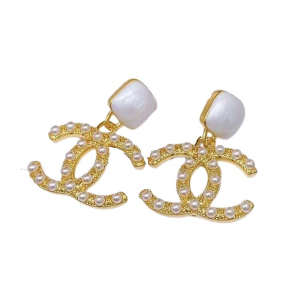 4 cc earrings gold for women 2799