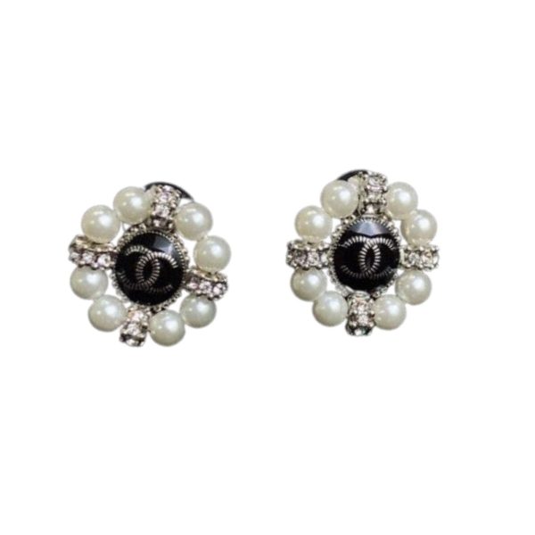 25 double c earrings black for women 2799