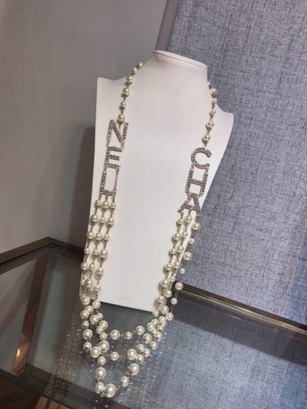 3 chanel Pochette necklace gold tone for women 2799