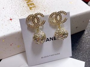1-Double C Earrings Gold For Women   2799