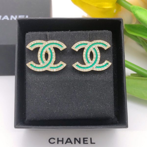 20 double c earrings gold for women 2799