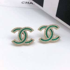 24 double c earrings gold for women 2799