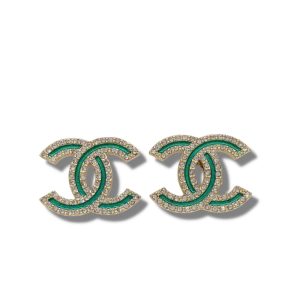 27 double c earrings gold for women 2799