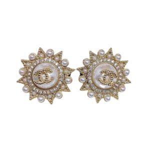 4 stud earrings gold for women 2799