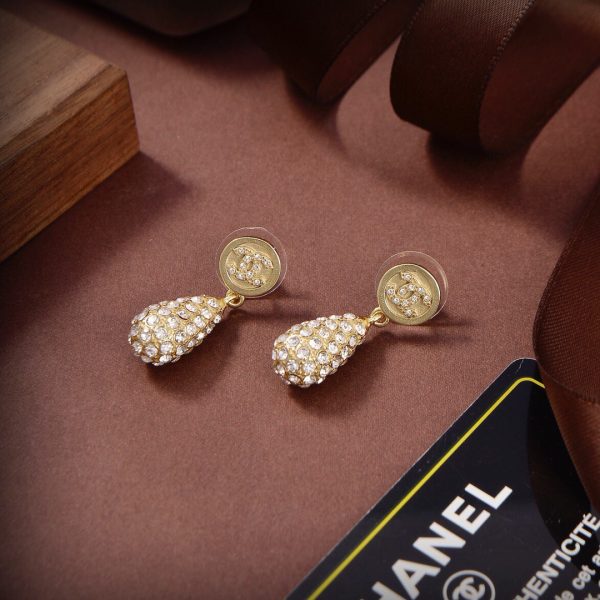 3 teardrop earrings gold for women 2799