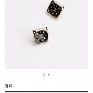 5 square earrings black for women 2799