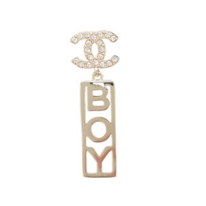 4-Boy Crystal Earrings Gold For Women   2799