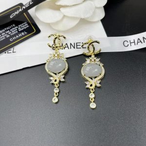 pearls earrings gold tone for women 2799