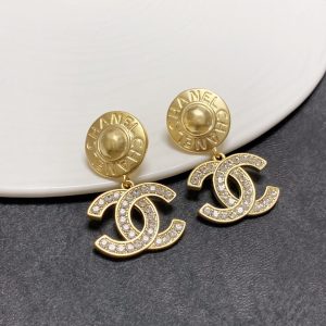 3-C Earrings Gold For Women   2799